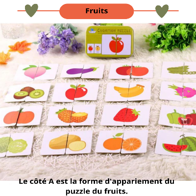 Puzzle double face - Fruits