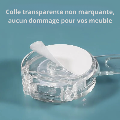 Serrure de sécurité - colle transparente