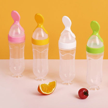 Biberon avec cuillère pour nouveau-né | EasyBottle™ - La magie de bébé