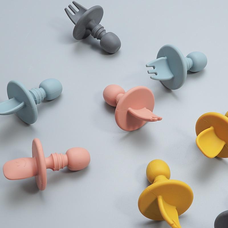 CuttieSpoon™ | Cuillère et fourchette pour bébé | Maman - La magie de bébé